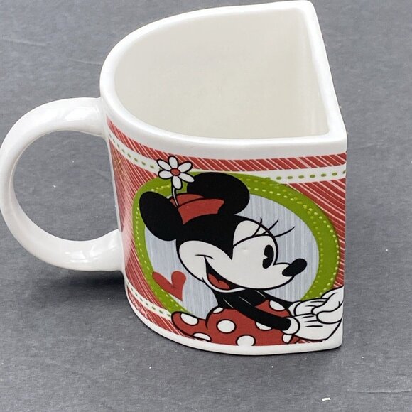 Disney Mugs Mickey And Minnie‎ Mouse Half Moon Set Of 2 Christmas 2011 - Picture 9 of 16